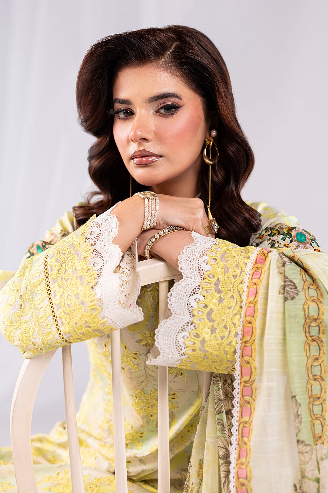 Embroidered Embroidery Organza Ensemble