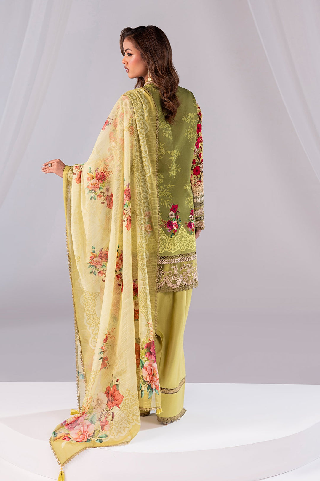 Embroidered Organza Ensemble