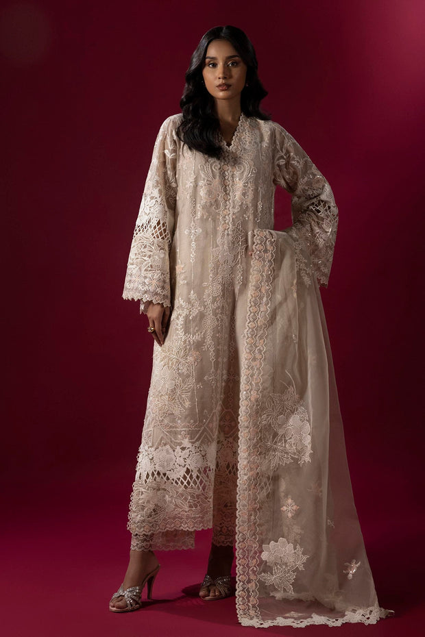 Sana Safinaz Stitched Embroidered Cotton Shirt + Bottom Sana