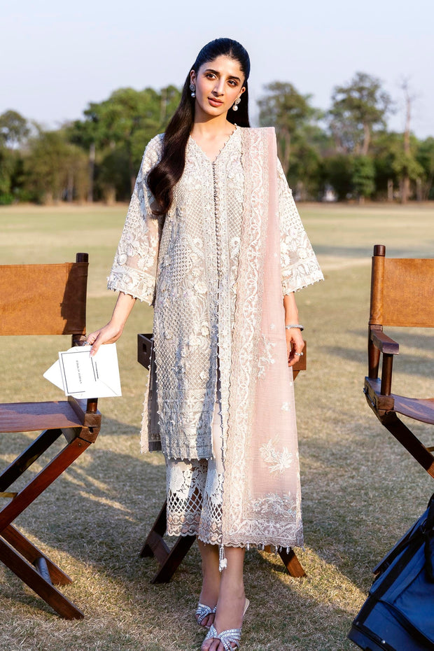 Sana Safinaz Stitched Embroidered Cotton Shirt + Culotte +