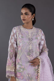 Sana Safinaz Stitched Organza Embroidered Shirt + Plazo +