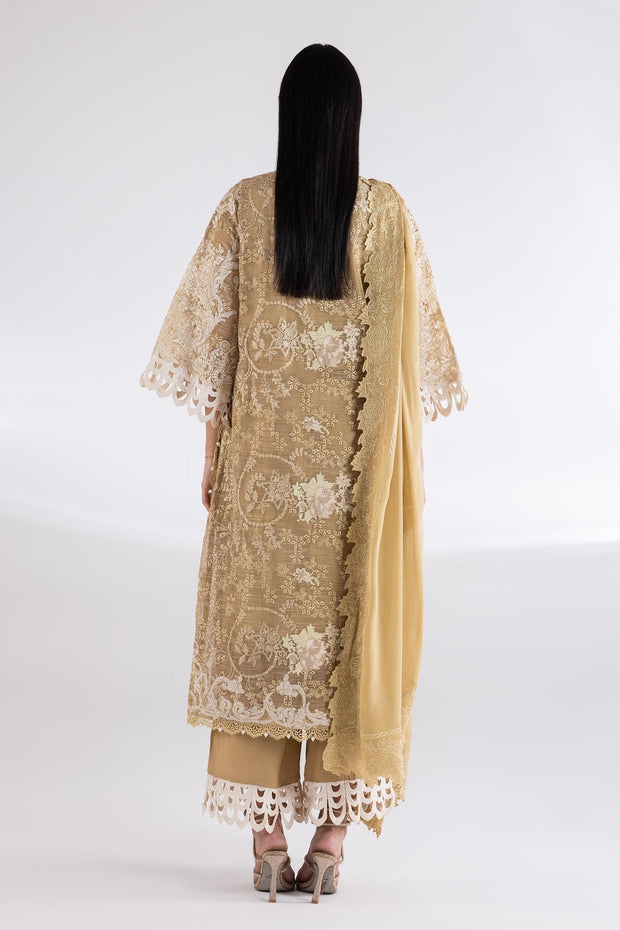 Sana Safinaz Stitched Embroidered Cotton Slub Suit Sana Safinaz