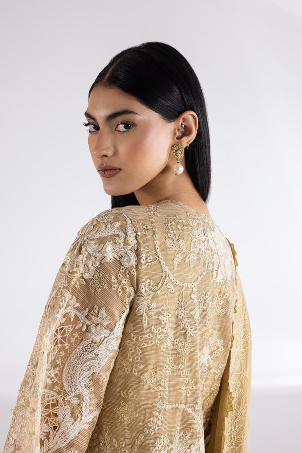 Sana Safinaz Stitched Embroidered Cotton Slub Suit Sana Safinaz
