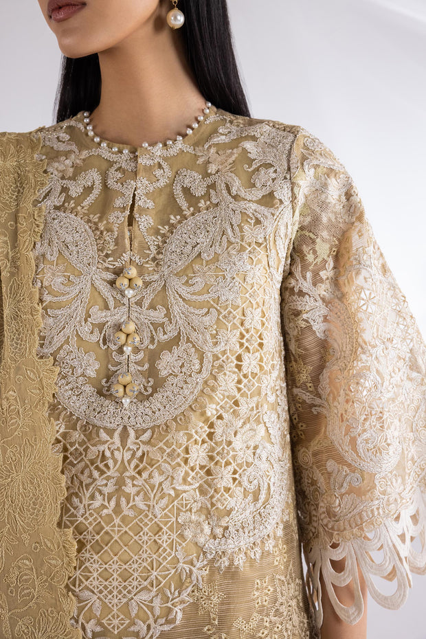 Sana Safinaz Stitched Embroidered Cotton Slub Suit Sana Safinaz