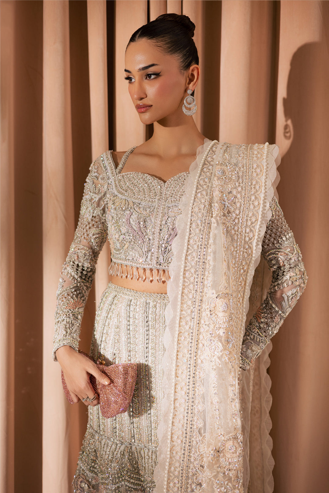 Celestial White Pakistani Bridal Dress for Modern Brides