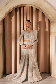 Celestial White Pakistani Bridal Dress for Modern Brides