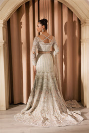 Celestial White Pakistani Bridal Dress for Modern Brides