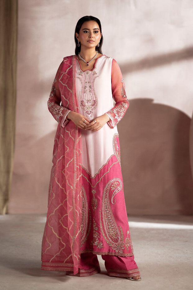 Cream Luxury Ensemble Pakistani Designer Dress