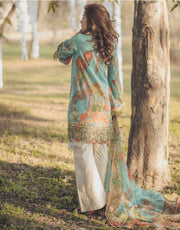 Lawn dress by rang rasiya Model # 1173