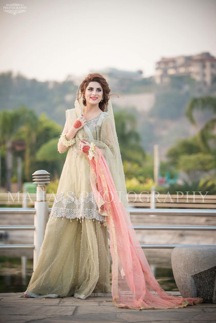 Dazzling Pink Color Thread Embroidery & Stone Work Gown – Cygnus Fashion