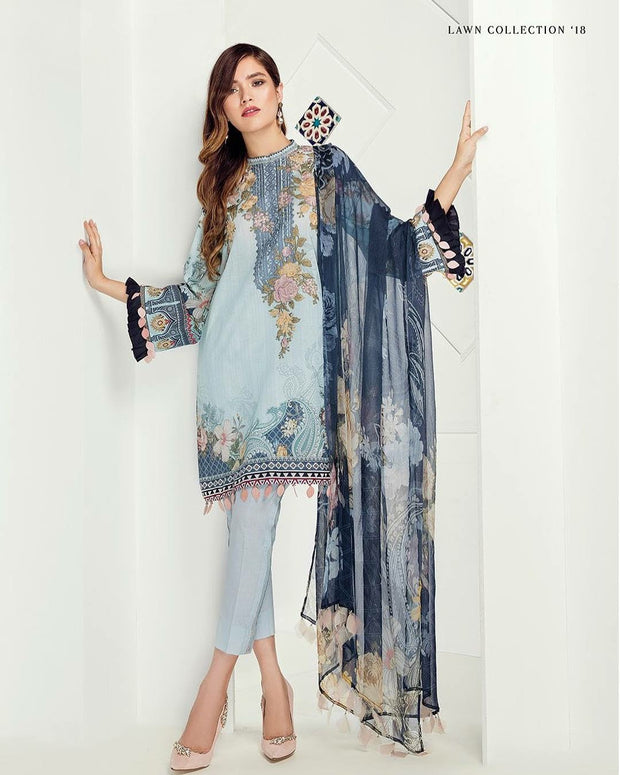 Beutifull lawn dress by fuchia Model#L 1501