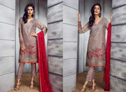 Beautiful chiffon dress by Iznik in gray aqua green color