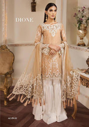 Pakistani Gharara Dress By Anaya.Work Embellished With Heavy Threads Embroidery And Cutwork.