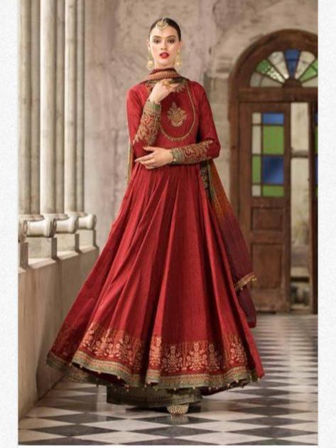 Kalidar top frock design