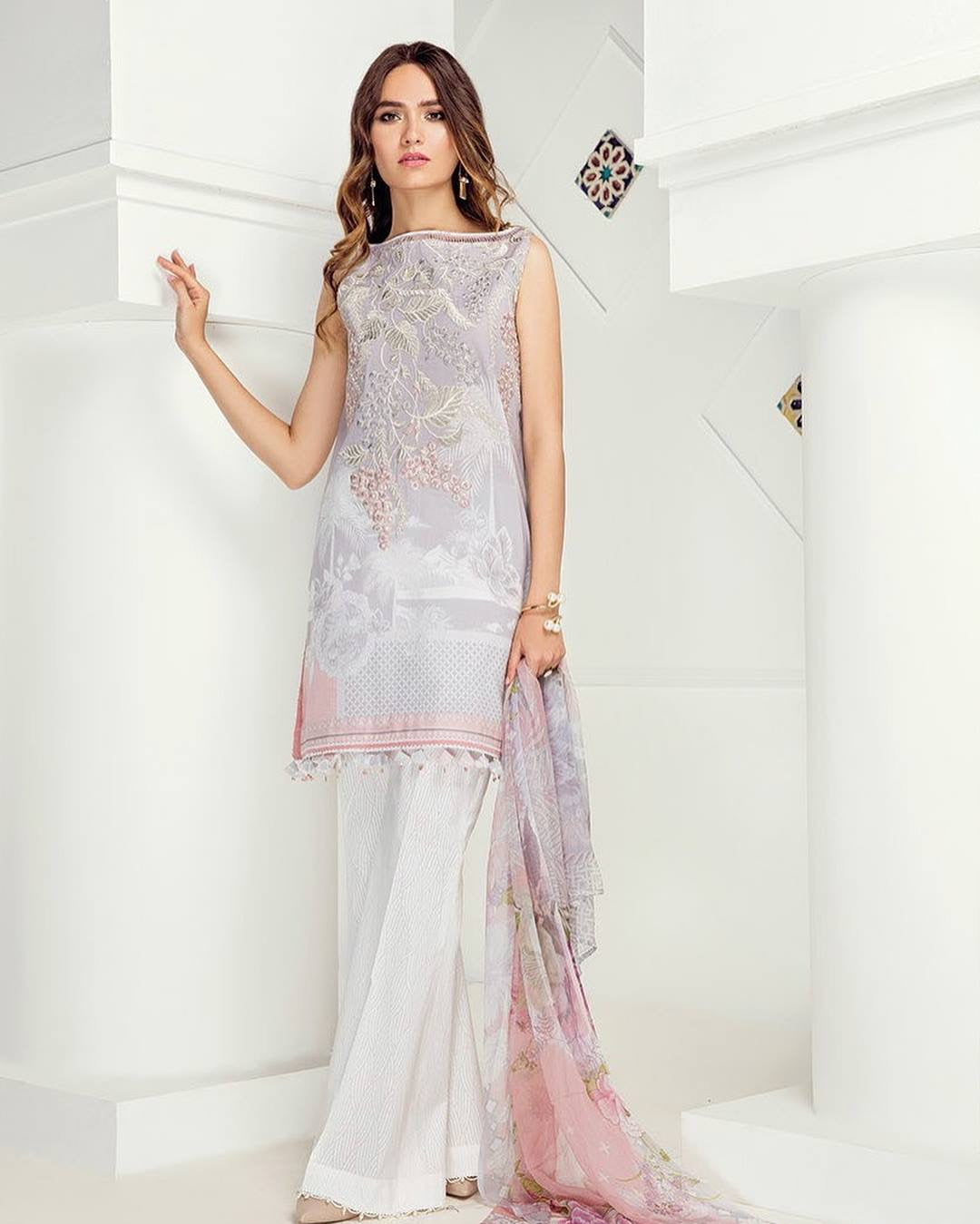 Beutifull lawn dress by fuchia Model#L 1503