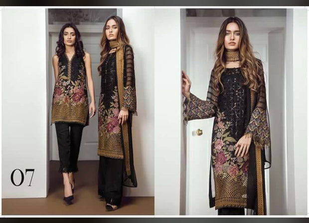 Beutifull dress by sareen in chiffon cloth Model # C 1139