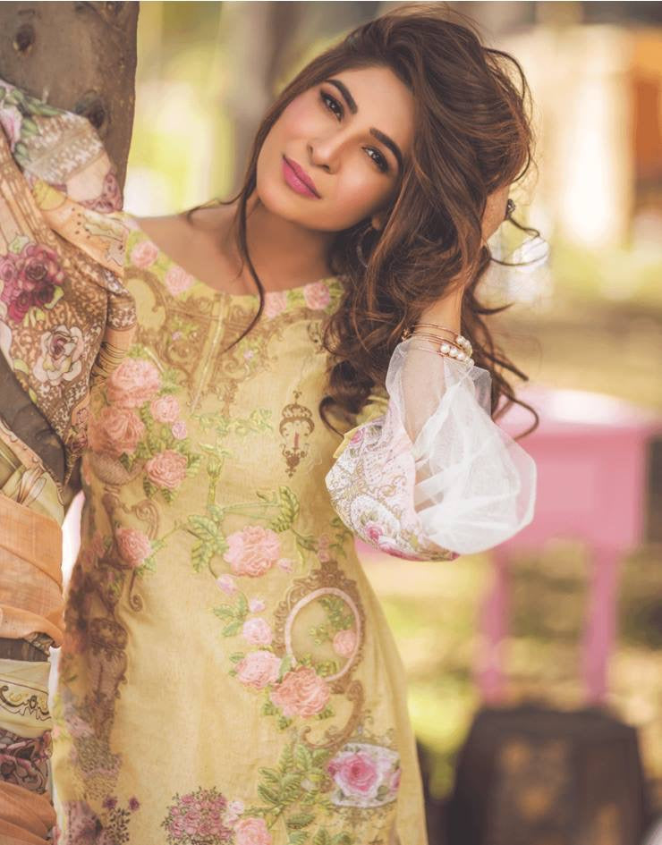 Lawn dress by rang rasiya Model # L 1165