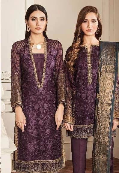 Kurta And Capri in Beutiful Dark Purple Color. Work Embellished With Dhaga Embroidery And Tilla Work Patches. 