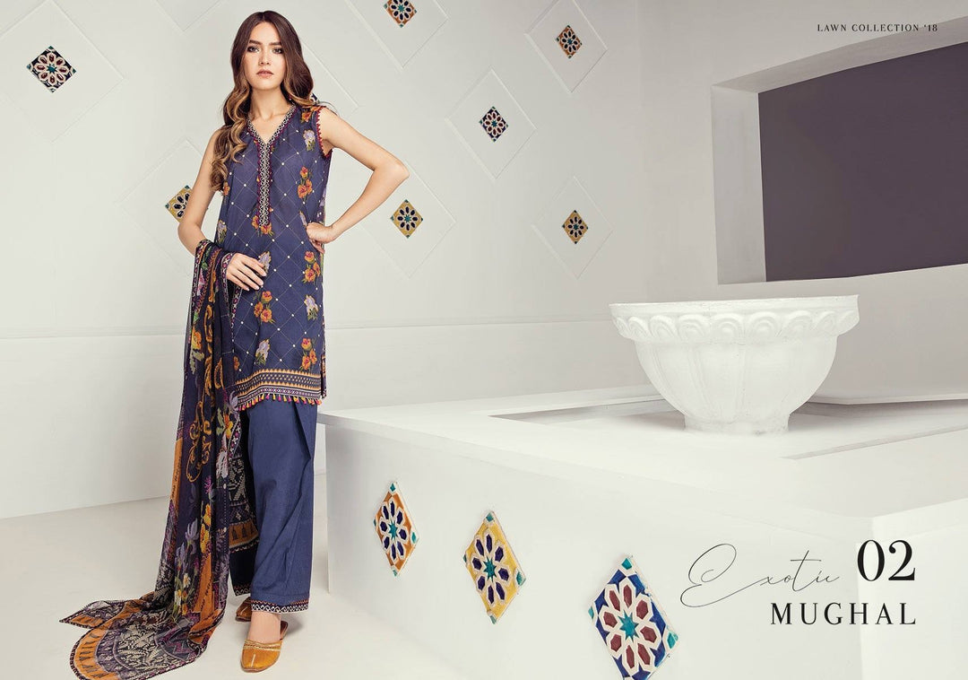 Lawn dress by fuchia Model#L 1506