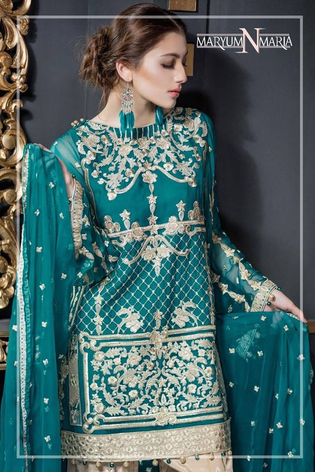 Fancy Pakistani  Dress by Maryum N Maria Model # C 1609