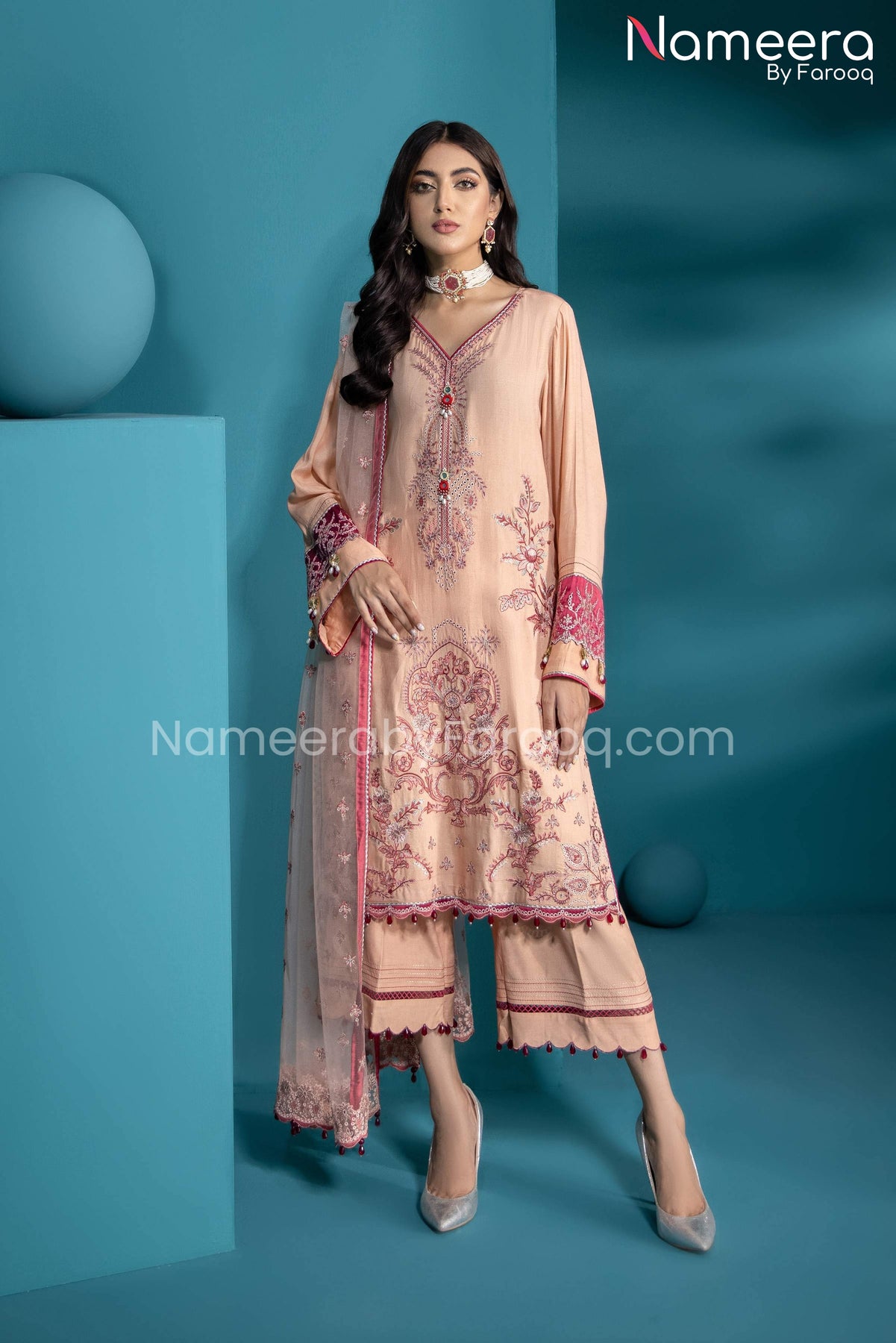 Agha Noor Formal Wear Pakistani Designer Latest Online 2021 – Nameera