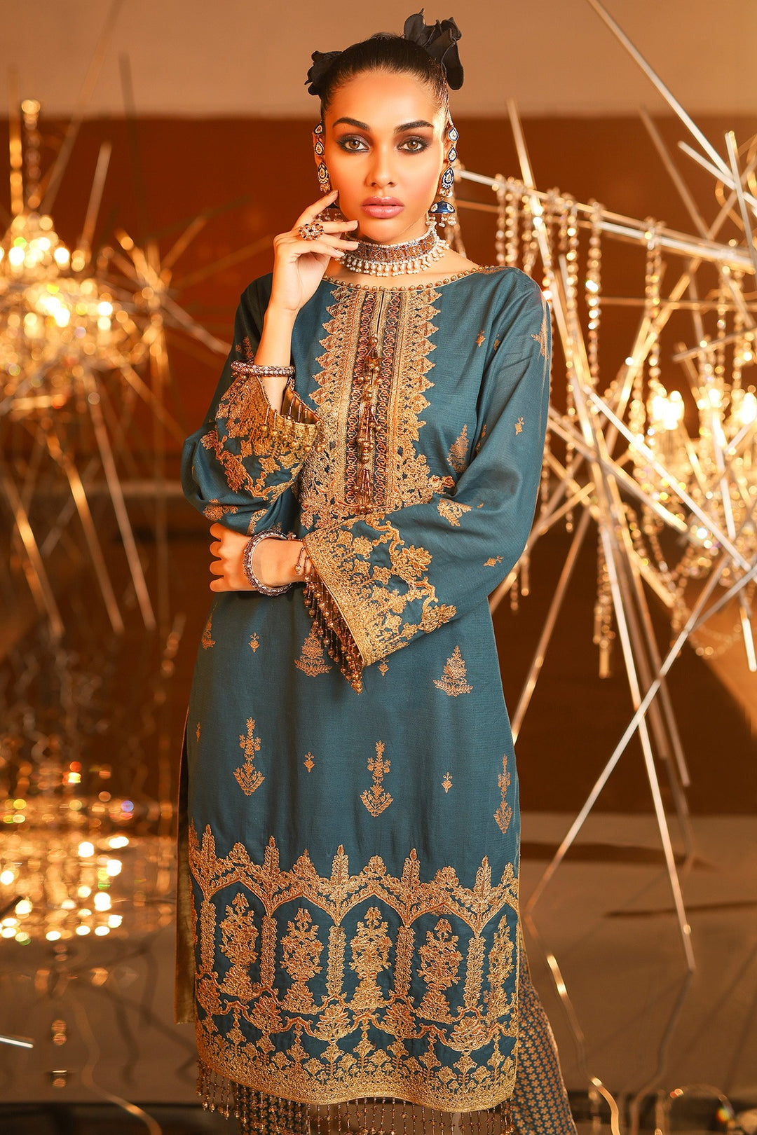 alkaram formal dresses AlKaram Formal Origami Kurti FB-29 Pret 2021 Original Brand