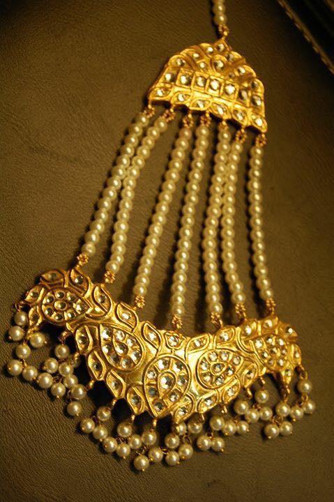 Antique Gold Plated Jhumar