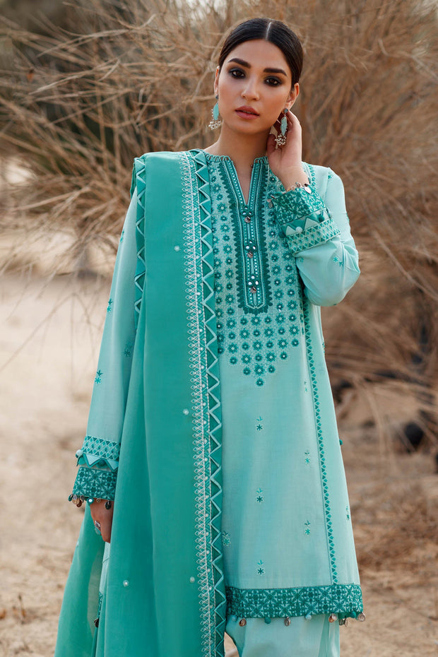Aqua Salwar Kameez Pakistani