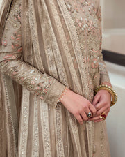 Ash Grey Kameez Salwar for Pakistani Wedding Dress 2023