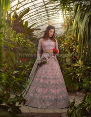 Asian Bridal Lehenga Choli Designer Wear in Pink #BN540