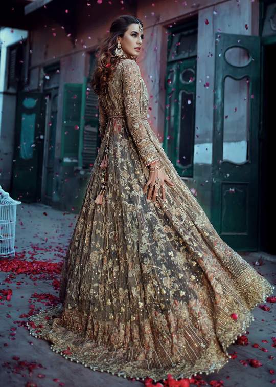Asian Long Bridal Maxi for Bride Backside