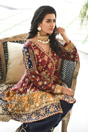 Asian Peplum Outfit for Wedding Party Close Up