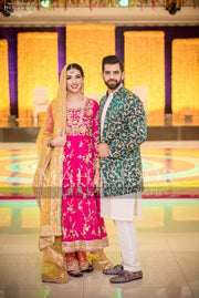 Asian Pakistani Mehendi Dress Pakistani | Gota, Kinari & Dabka