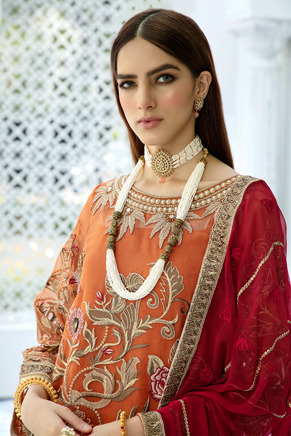 Asian embroidered dress