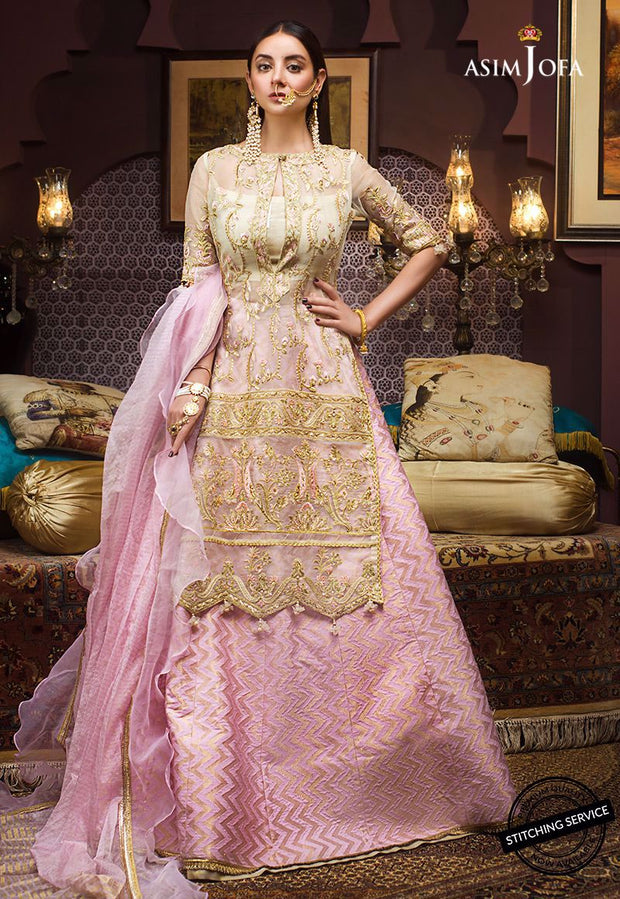 Asim Jofa Lehnga for Wedding Party Close Up