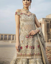 Pakistani Beautiful Gold Bridal Wear