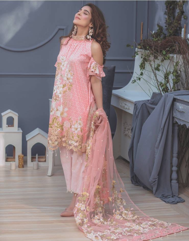 Lawn dress by rang rasiya Model # L 1174