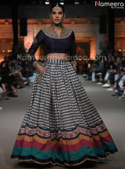 Black and White Lehenga 