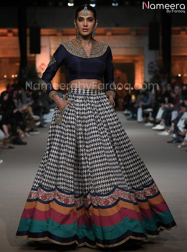  Black and White Lehenga 