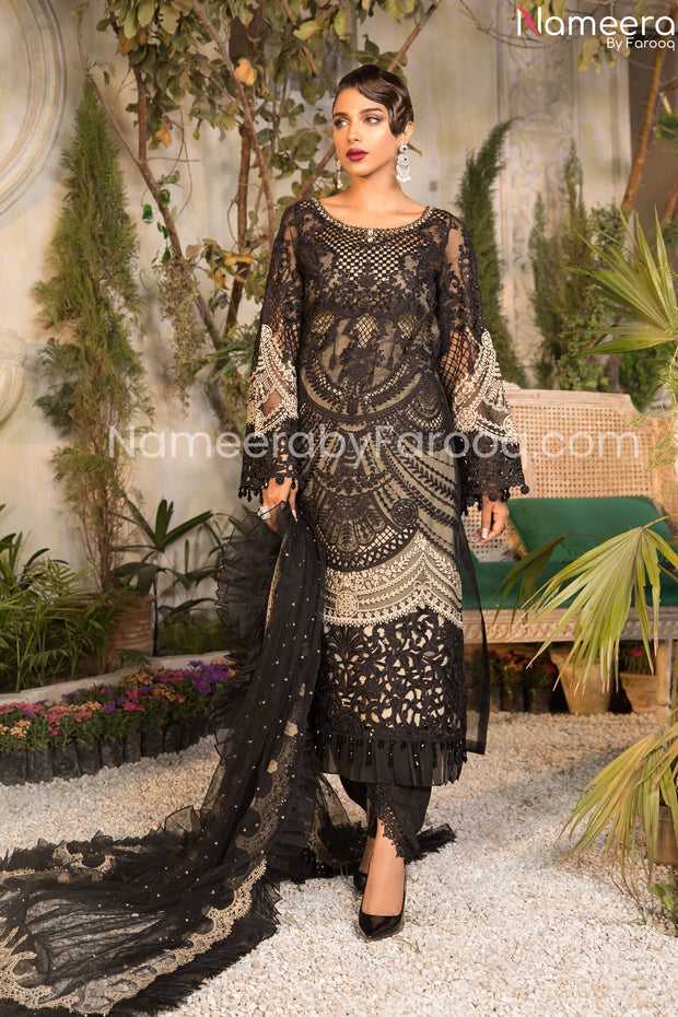 Black Embroidered Salwar Kameez