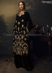 Black Velvet Salwar Kameez 2021