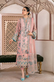 Baby Pink Long Kameez Salwar in Pakistani Eid Dresses