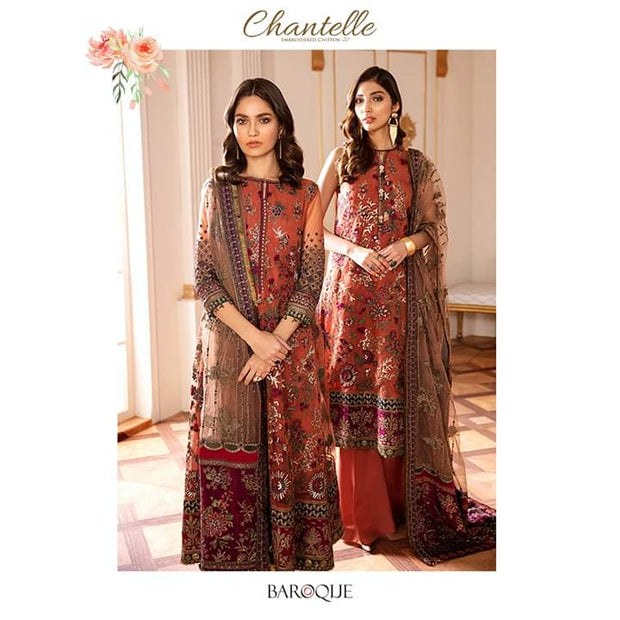 Baroque Eid Outfit in Elegant Design 