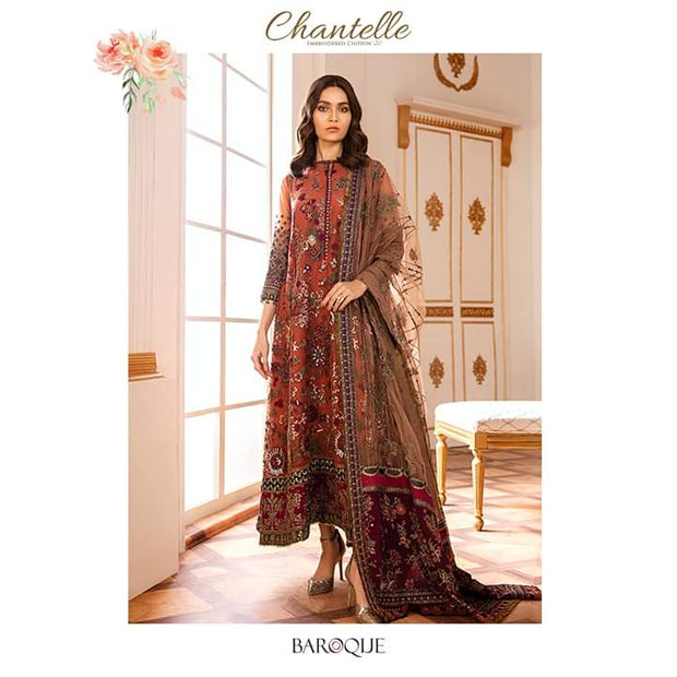 Baroque Eid Outfit in Elegant Design 