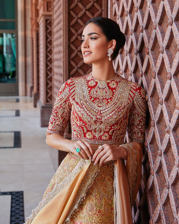 Beautified Designer Bridal Pink Lehenga Choli 2022