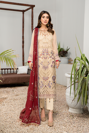 Beautiful Fancy Salwar Kameez in Cream Color
