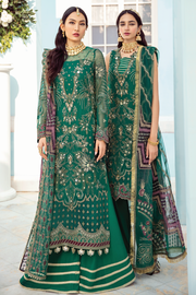 Beautiful Pakistani Sharara in Green Shade with Embroidery