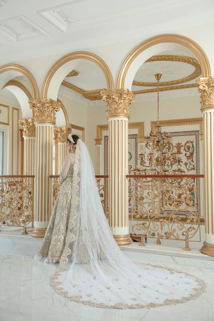 Beautiful Pakistani Wedding Gown in Premium Net