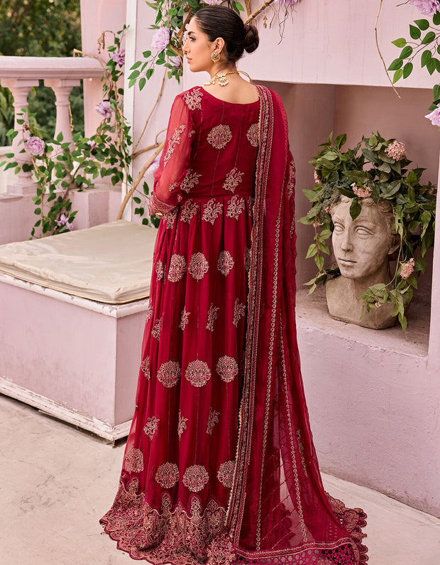 Beautiful Red Salwar Kameez Suit for Pakistani Party Dresses