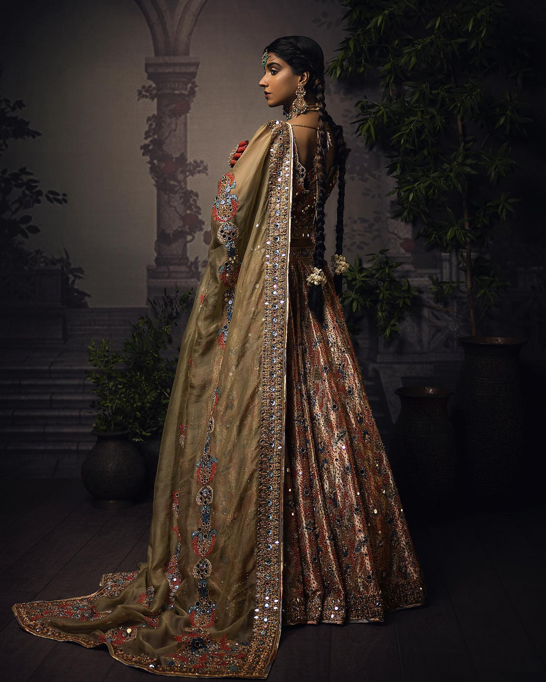 Premium Pakistani Bridal Lehenga with Choli & Dupatta
